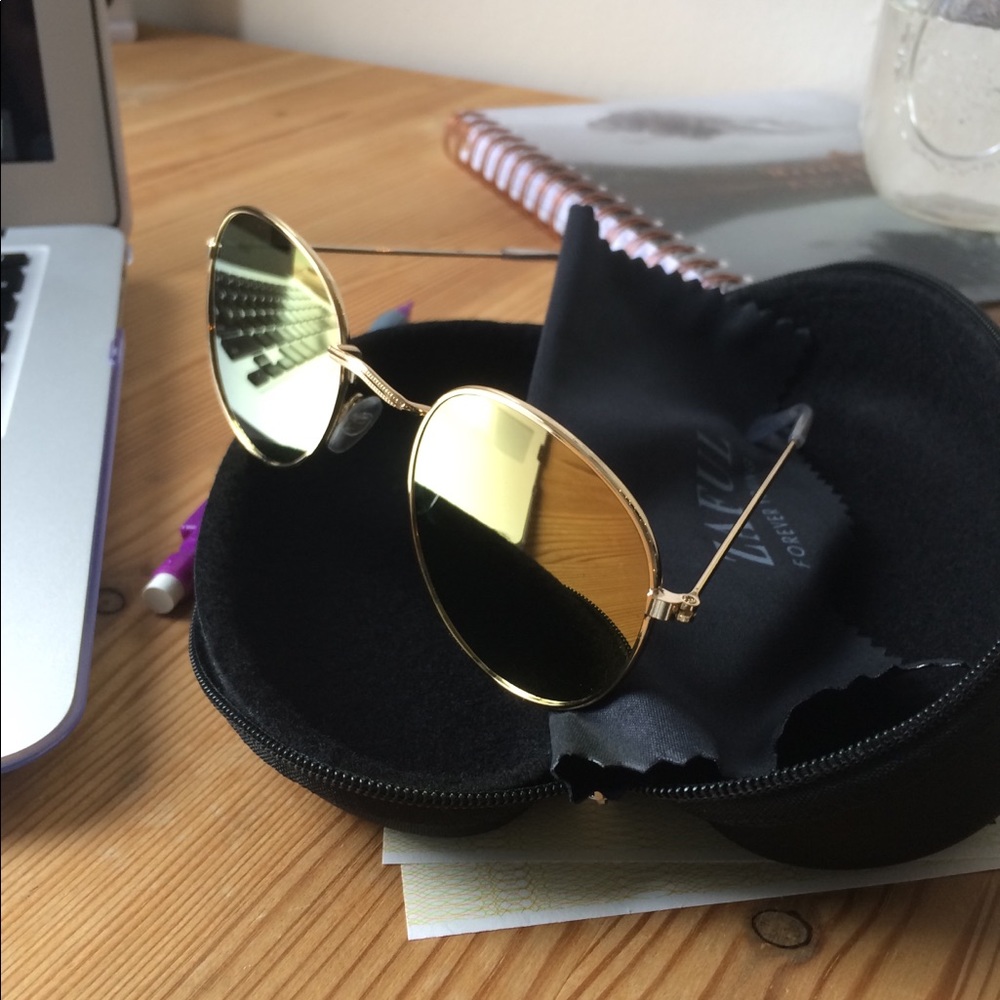 ZAFUL Rose Gold Sunglasses